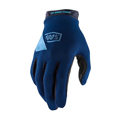 100% GUANTES Unisex-Erwachsene (Ridecamp Gloves Navy/Slate Blue-S) Handschuhe, Marineblau/Schiefer Blau (Mehrfarbig), S von 100%