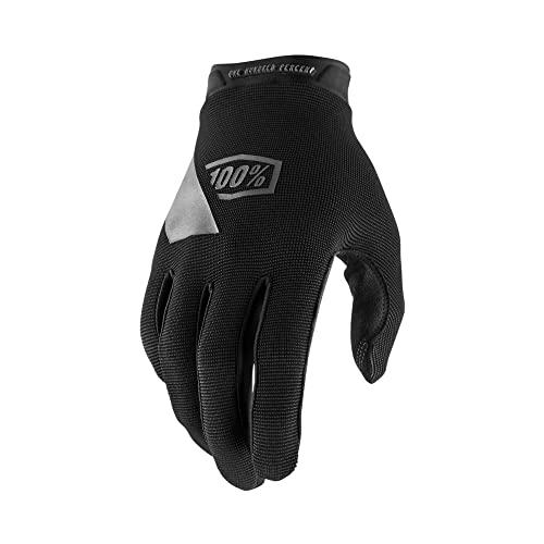 100% GUANTES Unisex-Erwachsene Ridecamp Gloves M Handschuhe, Schwarz/Kohlegrau (Mehrfarbig), M von 100% GUANTES