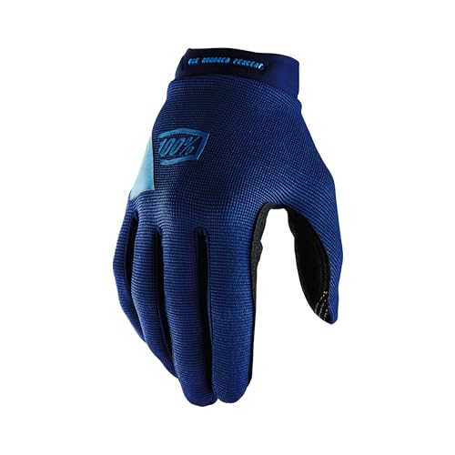 100% GUANTES Unisex-Erwachsene Ridecamp Gloves Navy/Slate Blue-M Handschuhe, Marineblau/Schiefer Blau (Mehrfarbig), M von 100% GUANTES