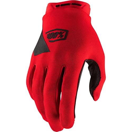 100% GUANTES Unisex Erwachsene Ridecamp Youth Gloves Red-L Handschuhe, rot (rot), L von 100% GUANTES