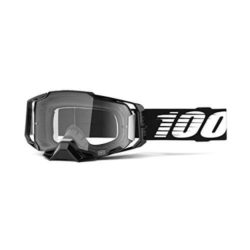 100% MÁSCARAS ARMEGA Goggle Clear Lens Brille, Erwachsene, Unisex, Schwarz (Schwarz), Einheitsgröße von 100% MÁSCARAS