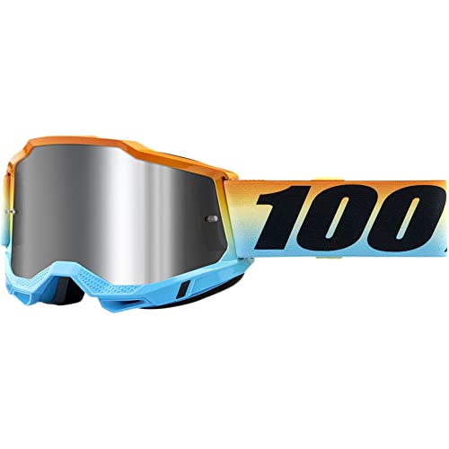 100% MÁSCARAS Accuri 2 Goggle Sunset-Mirror Silver Flash Lens Masken, Sonnenuntergang/Aktitude, Estándar von 100% MÁSCARAS