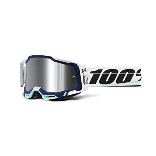 100% MÁSCARAS Racecraft 2 Goggle Arsham Spiegelgläser aus Silber, Unisex, Erwachsene, Standard von 100% MÁSCARAS