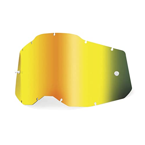 100% MÁSCARAS Unisex Erwachsene Rc2/Ac2/St2 Replacement-Sheet Mirror Gold Lens Brille, Mehrfarbig (Mehrfarbig), Einheitsgröße von 100% MÁSCARAS