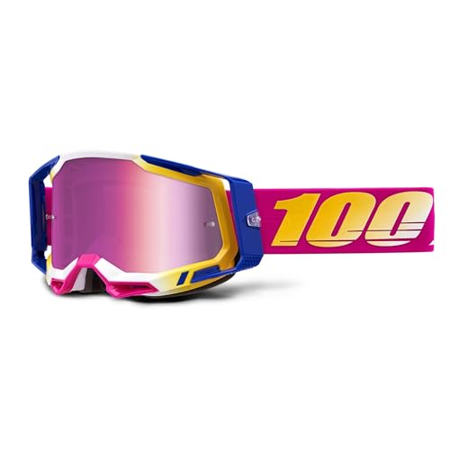 100% RACECRAFT 2 Goggle Mission - rosa verspiegelte Gläser von 100%