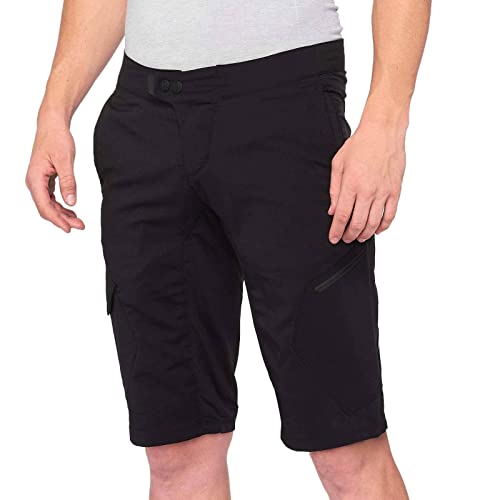 100% MTB WEAR Unisex-Erwachsene Ridecamp, Schwarz-28 Shorts, schwarz (schwarz), 28 von 100% MTB WEAR