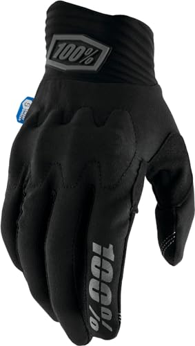 100% Unisex – Erwachsene, Cognito SMART Shock Motocross Gloves, Schwarz, S von 100%