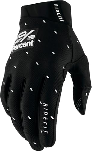 100%, RIDEFIT Gloves Slasher, Adult, M, Black von 100%