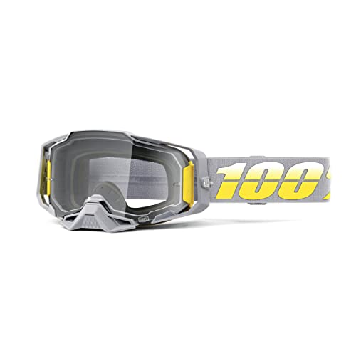 100% ARMEGA Premium Sportbrille mit Ultra-HD-Objektiv und Nasenschutz (komplex – klare Gläser) von 100%
