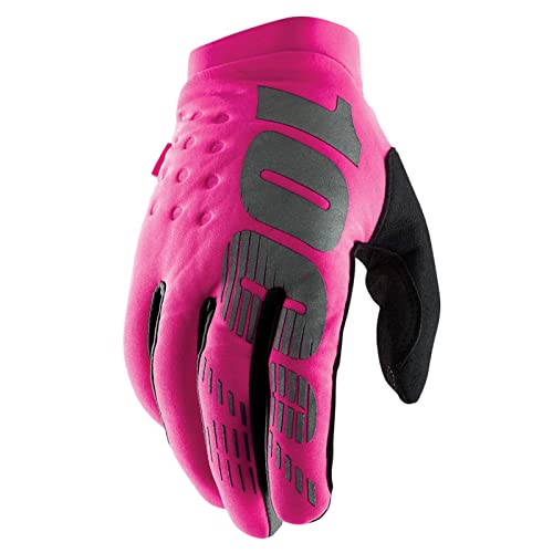 100% Brisker Cold Weather Handschuhe Damen pink/schwarz Handschuhgröße XL 2022 Fahrradhandschuhe von 100%