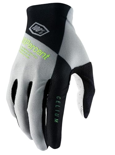 100% Celium Handschuhe grau/grün Handschuhgröße S 2021 Fahrradhandschuhe von 100%