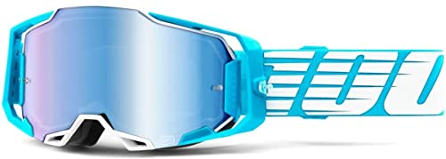 100% ARMEGA Premium Schutzbrille (Oversized Sky - Spiegelblaue Linse) von 100%