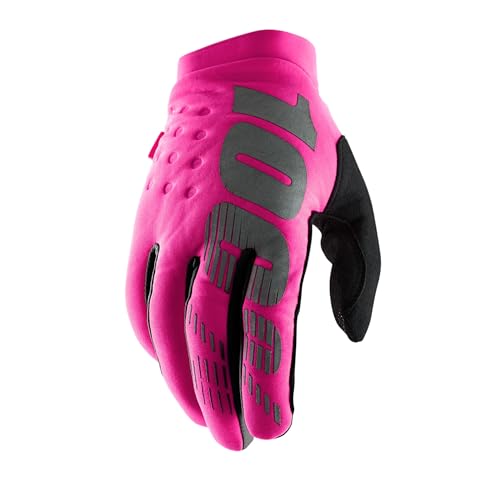 100% Erwachsene Brisker Handschuhe, Neon Rosa Schwarz, S von 100%