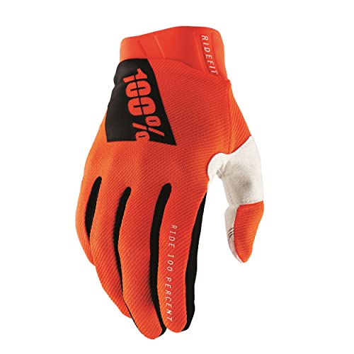 100% MTB-Handschuhe Ridefit Orange Gr. M von 100%
