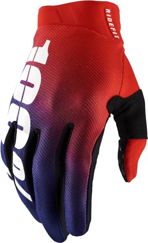 100% Unisex Handschuhe Ridefit, Korp - Rot Violett, M, HU-GLO-0051 von 100%