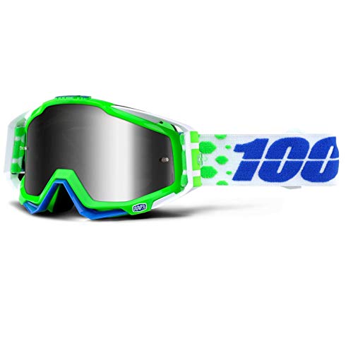 100% Racecraft Extra Motocross Brille (Green/Blue,One Size) von 100%