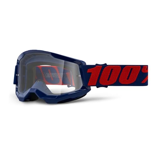 100% Schichten 2 Maske, Marineblau-klare Gläser, Adult von 100%