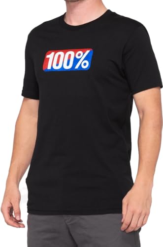 100% Speedlab 32001-001-12 Klassisches T-Shirt, Unisex, Größe L, Schwarz von 100%