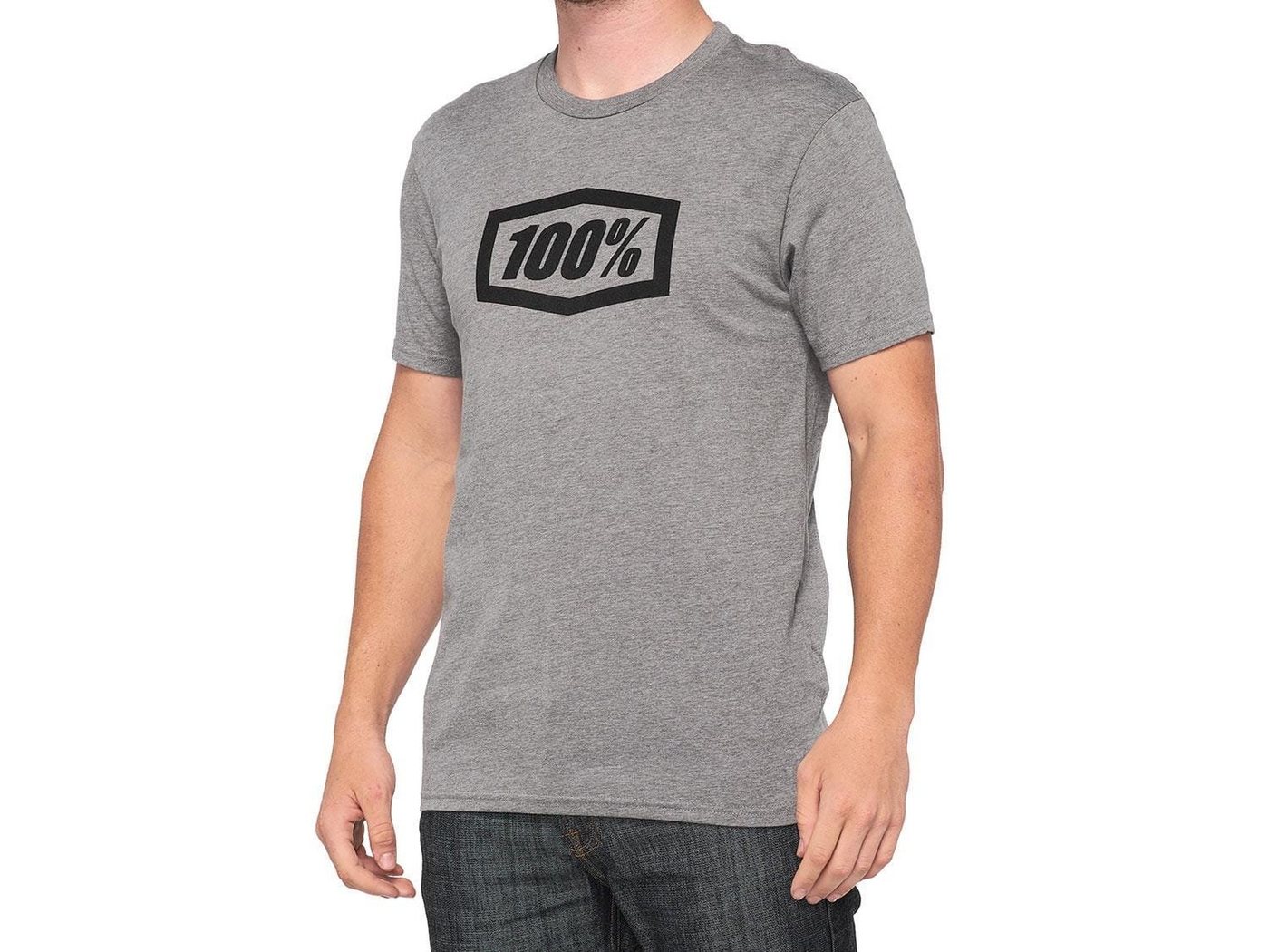 100% T-Shirt T-Shirts 100% Icon T-Shirt - Heather Grey M- (1-tlg) von 100%