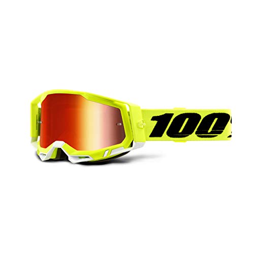 100% Unisex-Adult Racecraft 2 Sunglasses, Gelb/Rot, Erwachsene von 100%