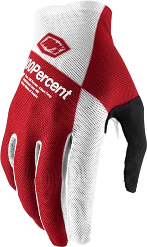 100% Unisex Handschuhe Celium, Cherry Silver - Rot Weiß, XL, HU-GLO-0050 von 100%