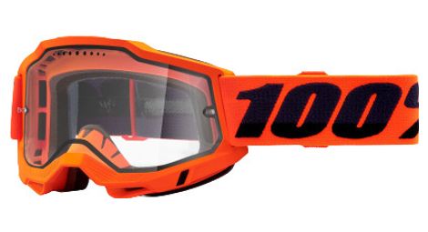 100  accuri 2 enduro mtb maske   orange   klare brille von 100%