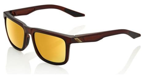 100  blake brille   matte rootbeer   gold von 100%