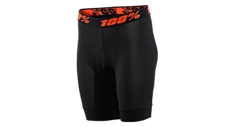 100  crux liner damen shorts schwarz   orange von 100%
