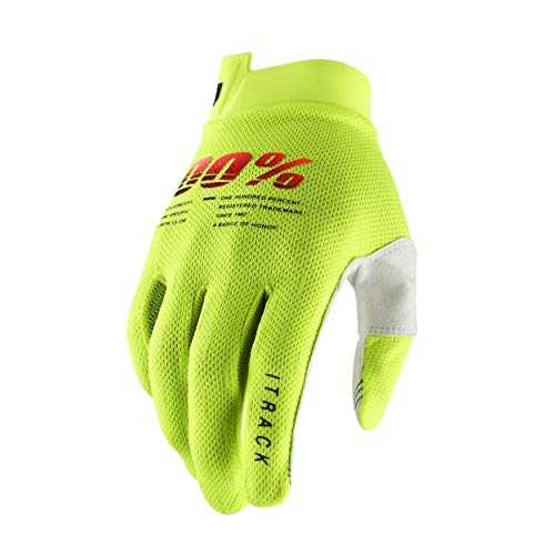 100% iTRACK Handschuhe, Erwachsene (Neon Gelb, Groß), L von 100%