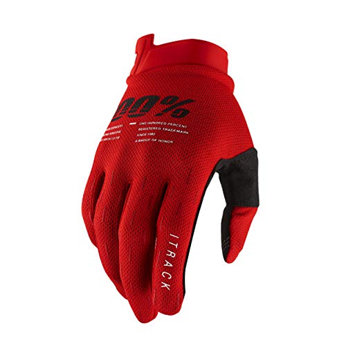 100% iTRACK Handschuhe, Erwachsene (Rot, Klein) von 100%