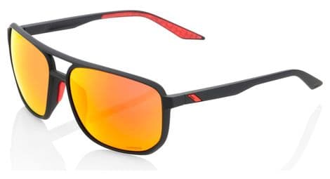 100  konnor sonnenbrille soft tact schwarz   hiper red lens von 100%