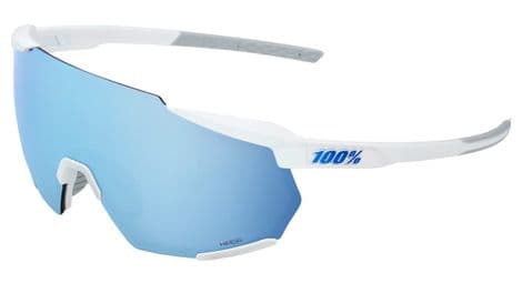 100  racetrap 3 0 brille   mattweis   verspiegelte glaser mehrschichtig blau hiper von 100%