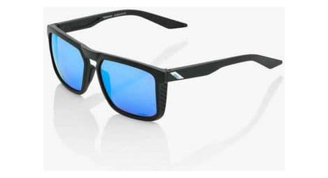 100  renshaw matte black brille hiper blue multilayer lens mirror   schwarz   blau von 100%