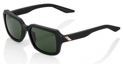 100  rideley sonnenbrille soft tact schwarz   graugrunes glas von 100%