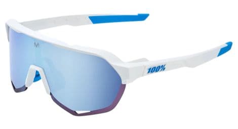 100  s2 movistar team brille weis  verspiegelte glaser hiper blau multilayer von 100%