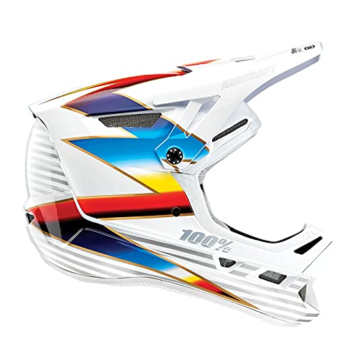 100% x Helm, Knox White-Weiß, L von 100%