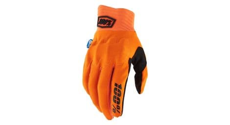 lange handschuhe cognito smart shock fa22 fluo orange von 100%