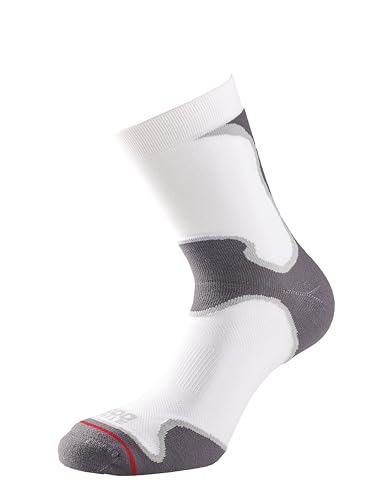 1000 Mile Damen Fusion Sport Socken, weiß/grau, M von 1000 Mile