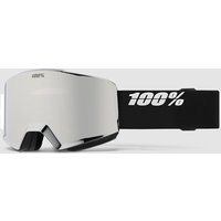 100Percent Norg Hiper Black/Silver Goggle mirror silver lens von 100Percent