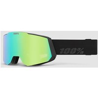 100Percent Snowcraft Hiper Black/Green Goggle mirror green lens von 100Percent