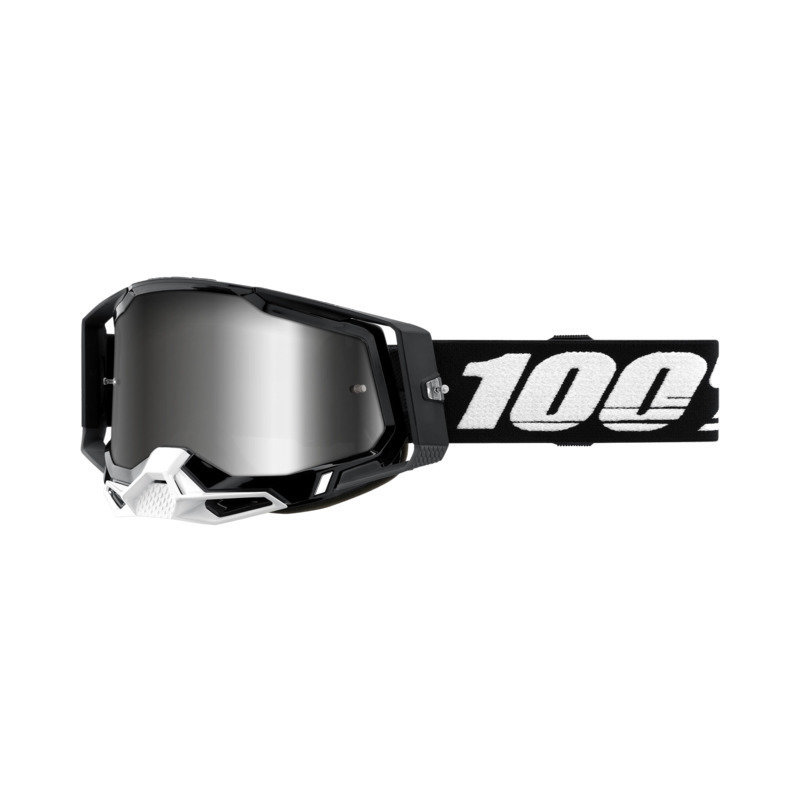 100percent Racecraft 2 Brille Black - verspiegelt silber von 100percent