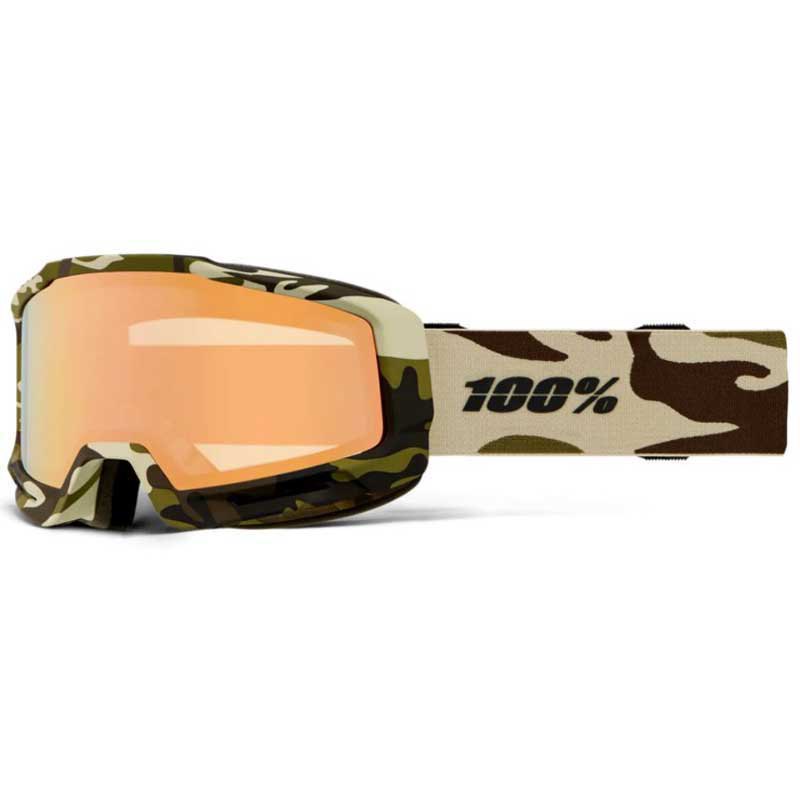 100percent Okan Hiper Ski Goggles Grün Mirror Copper Lens/CAT4 von 100percent