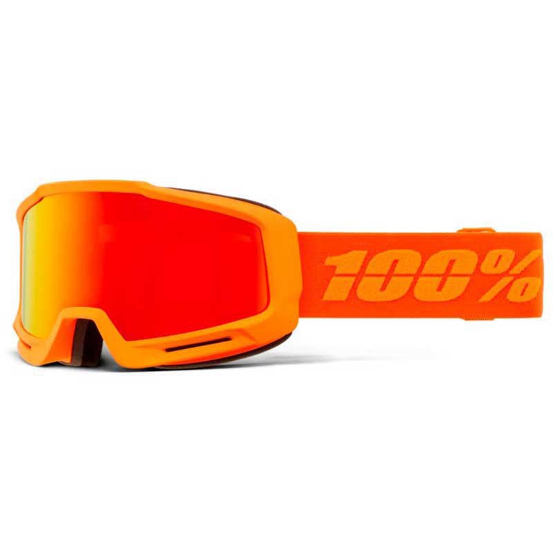 100percent Okan Hiper Ski Goggles Orange Mirror Red Lens/CAT3 von 100percent
