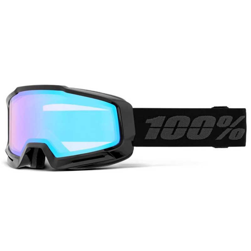 100percent Okan Hiper Ski Goggles Schwarz Mirror Turquoise Lens/CAT3 von 100percent