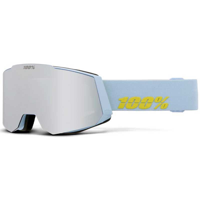 100percent Snowcraft Hiper Ski Goggles Blau Mirror Silver Flash Lens/CAT1 von 100percent