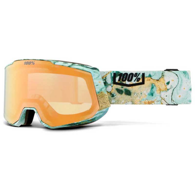 100percent Snowcraft Xl Hiper Ski Goggles Grün Mirror Copper Lens/CAT4 von 100percent