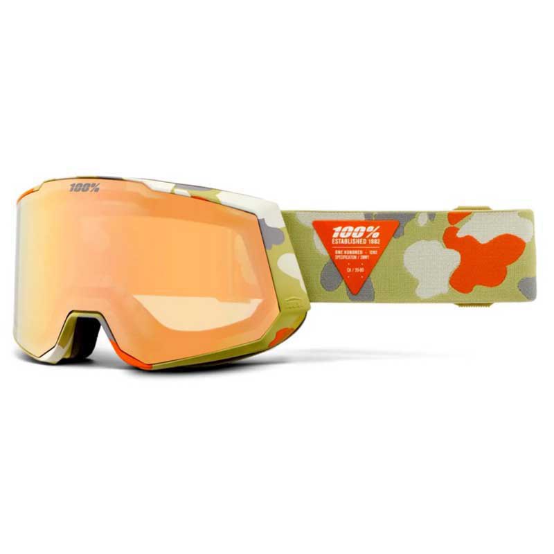 100percent Snowcraft Xl Hiper Ski Goggles Grün Mirror Copper Lens/CAT4 von 100percent
