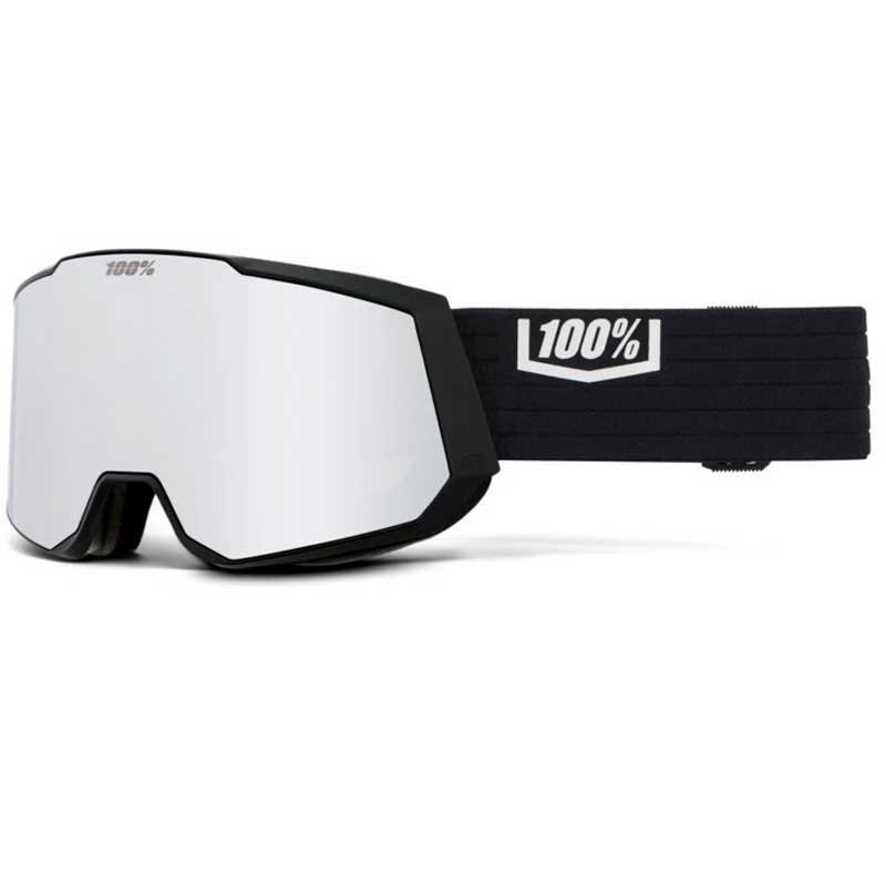 100percent Snowcraft Xl Hiper Ski Goggles Schwarz Mirror Silver Lens/CAT1 von 100percent