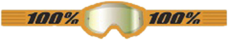 100percent Strata 2 Brille Neon Orange - Mirror Gold Glas von 100percent
