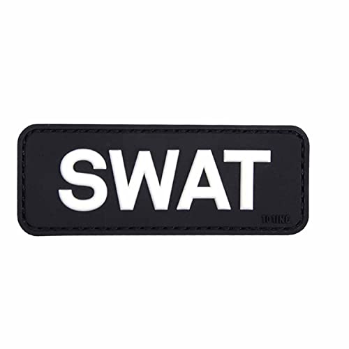 101 INC. Emblem Patch 3D SWAT aus PVC Klett Abzeichen 3 x 8 cm Inklusive Gegenstück von 101 INC.
